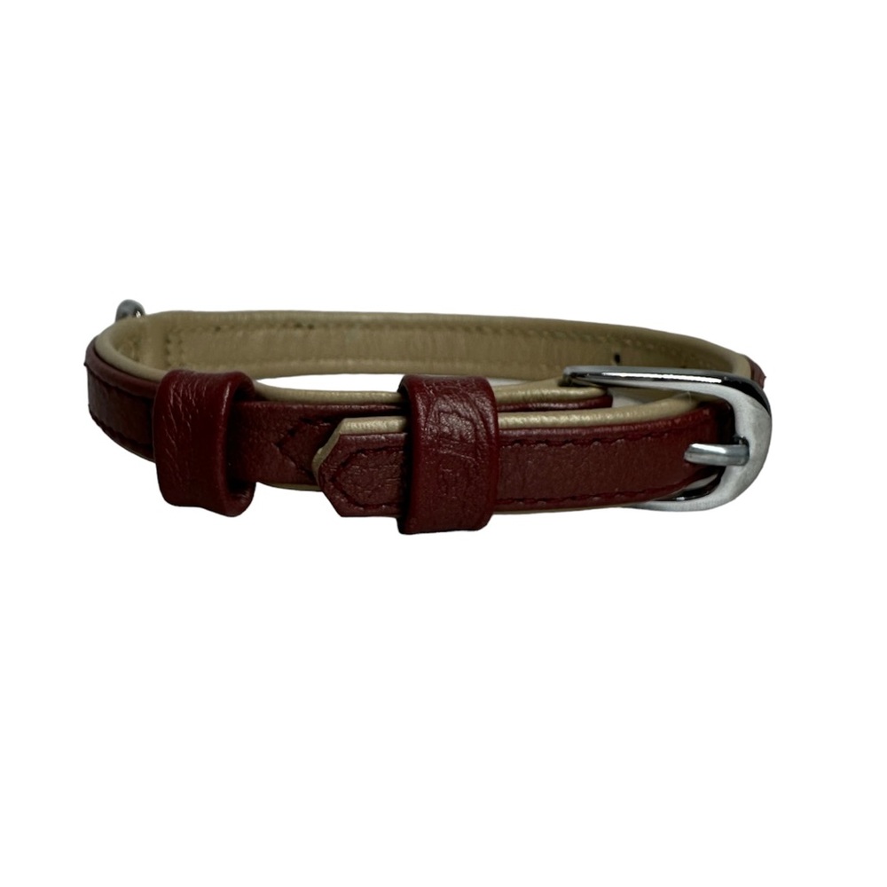 LEATHER DOG COLLAR BY FLEXI